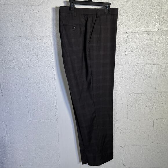 Michael Kors Men's Plaid Classic-Fit Wool-Blend Stretch Suit Pants 42x32 $190 - Picture 5 of 8